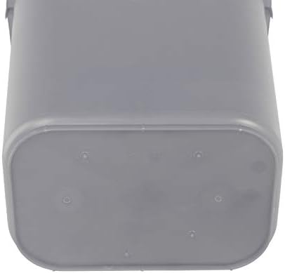 Amazon Basics Lightweight Rectangular Commercial Office Wastebasket, 10 Gallons, Grey