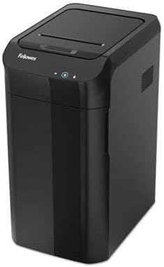 Fellowes AutoMax 350C Cross-Cut Commercial Office Auto Feed 2-in-1 Paper Shredder with 350 Sheet Capacity, Black (4694001)