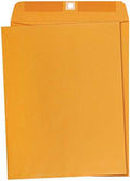 Amazon Basics Clasp Kraft Envelopes for Documents, Gummed Mailing, 10" x 13", 100-Pack