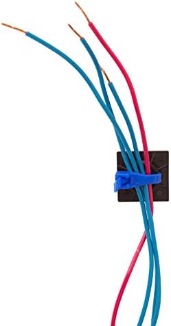 Gardner Bender MB-20UVB Cable Tie Mounting Base, 1 Inch. x 1 Inch., Wire / Cord Management Industrial and Household Use, 100 Pk., UV Resistant Black