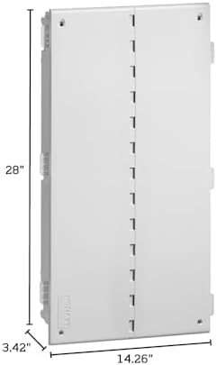 Leviton 28" Wireless Structured Media Center with Vented Cover, 49605-28W, White