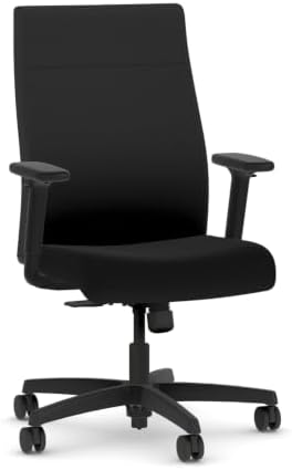 HON Ignition 2.0 Ergonomic Office Chair, Lumbar Support, Desk Chair, Black