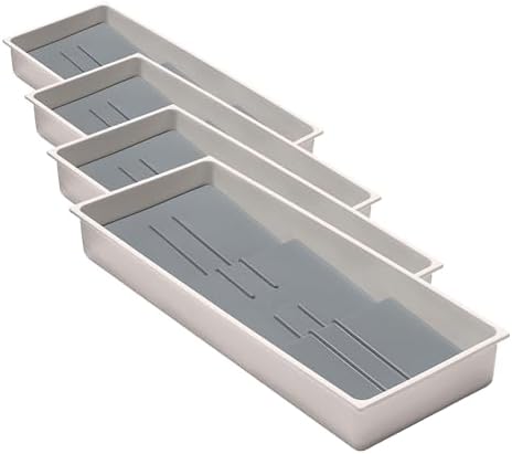 OXO Caddy, Spice Drawer Organizer, White | Good Grips | Compact | Pack of 4