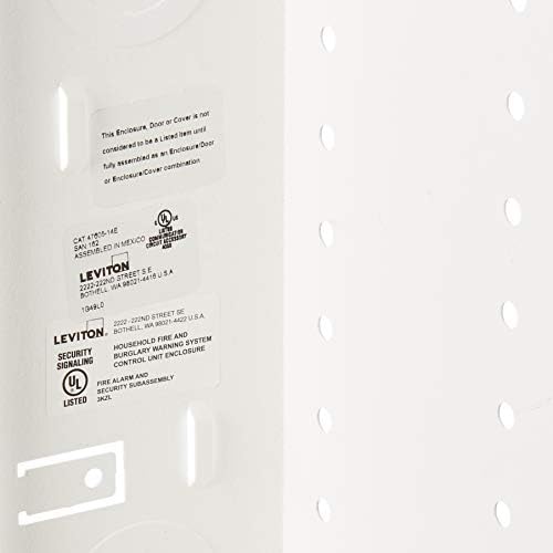 Leviton 14" SMC Series, Structured Media Enclosure only, 47605-14E, White