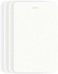 Small Dotted Notepads for Work, Gold Foil, 6.3 x 3.9 in, 3 Pack, 225 Sheets