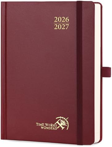 POPRUN 2026-2027 Daily Planner One Page Per Day, 5.75" x 8.5" Day Planner