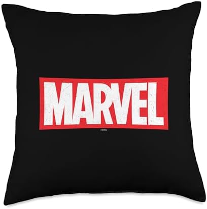 Marvel Classic Red Brick Logo Throw Pillow