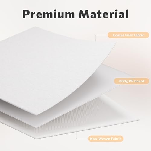 FHSQX 2Pack File Box with Lid,White,14 x 9.3 x 10.9 in | File Organizer Box, Portable Hanging File Box, Decorative Filing Storage Boxes, For Office & Home File Cabinet