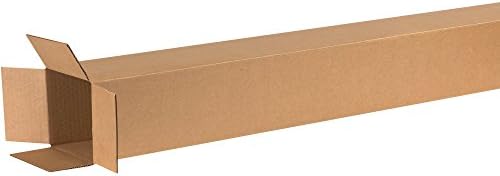 TOP PACK SUPPLY 6x6x60 Tall Corrugated Boxes, Tall, 6L x 6W x 60H, Pack of 15 | Shipping, Packaging, Moving, Storage Box for Home or Business, Strong Wholesale Bulk Boxes