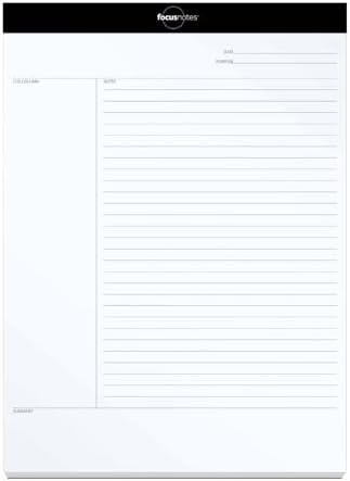 Oxford FocusNotes Writing Pad, 8-1/2" x 11-3/4", 50 Sheets (77103)