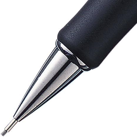 Pentel Mechanical Pencil 0.9 mm Twist Erase III, Twist Up Eraser, Pre-Loaded Super Hi-Polymer HB Lead, Black Barrel, 3-Pack