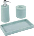 Nicole Miller - Bathroom Set, 3pc Countertop Accessories, Dorm Room Essentials (Kendall Collection, Oasis)