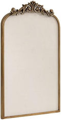Kate and Laurel Arendahl Arch Pinboard; Gold; 19 x 31; Framed Arched Ornate Vintage Pinboard for Unique Display; Organization; and Decor Options