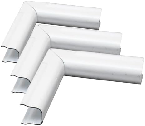 legrand WIREMOLD Metal Raceway, Extending Power, On-Wall, Inside Elbow, White, BWH7 (Pack of 3)