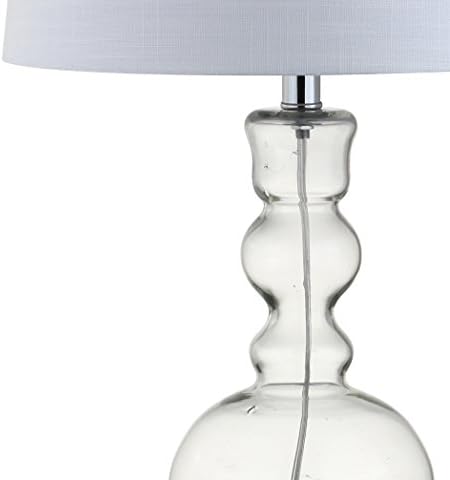 JONATHAN Y Genie 28.5" Glass Table Lamp, Clear, Set of 2