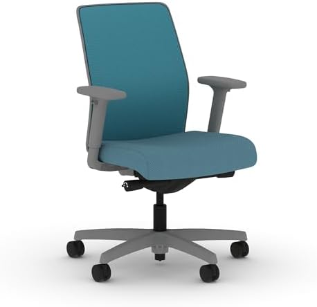 HON Ignition 2.0 Low Back Ergonomic Office Chair, Desk Chair, Sky