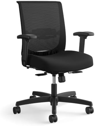 HON Convergence Ergonomic Office Chair, Office Desk Computer Chair, Black