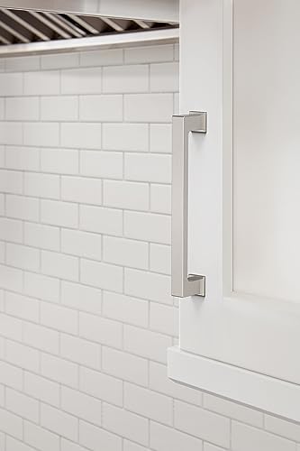Amerock 10BX37032G10 | Satin Nickel Cabinet Pull | 5-1/16 inch (128mm) Center-to-Center | 30 Pack | Bridgeport | Furniture Hardware
