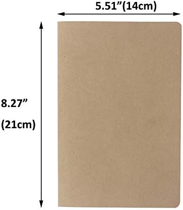 zmybcpack 12 Pack A5 Dot Grid Paper Notebook, Kraft Dot Journal Notebook