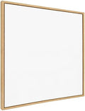 Kate and Laurel Sylvie Blank Framed Canvas Wall Art, 30x30 Natural, Modern Empty Canvas for Paint-Your-Own Art, Ready to Paint Premium Already Framed Material