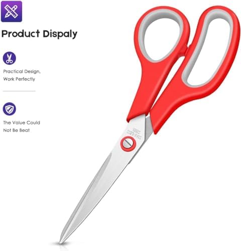 Scissors Bulk Set of 24-Pack, Taotree 8"Scissors All Purpose Heavy Duty