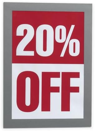 Durable Duraframe Sign Holder, Self-Adhesive, Silver, Half-Letter, 2 Pack