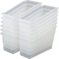 Really Good Stuff Durable Book & Binder Holders, 12-Pack, Clear