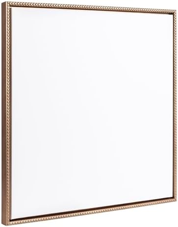 Kate and Laurel Sylvie Blank Framed Canvas Wall Art; 30x30 Gold Beaded; Vintage Modern Empty Canvas for Paint-Your-Own Art; Ready to Paint Premium Canvas Already Framed