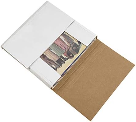 Top Pack Supply Easy-Fold Mailers, 24" x 18" x 2", White (Pack of 50)
