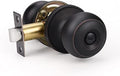 KNOBWELL Privacy Door Knobs Handles, Bed and Bath Door Knob with Lock, Oil Rubbed Bronze Door Knobs Interior, Keyless Interior Bronze Door Knob, 1 Pack