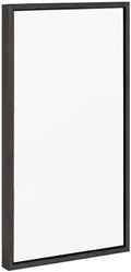 Kate and Laurel Sylvie Blank Framed Canvas Wall Art; 14x26.5 Dark Gray; Vintage Modern Empty Canvas for Paint-Your-Own Art; Ready to Paint Premium Canvas Already Framed