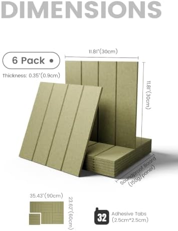 Fluxynara Felt Bulletin Board & Cork Board Alternative, Olive Green