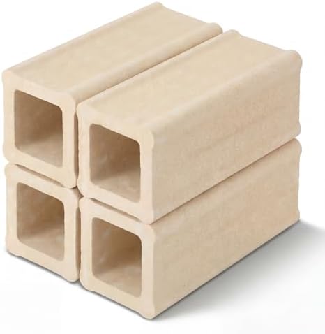 Nuanchu 4 Pack Kiln Post High Alumina Kiln Posts, 5 x 1-5/8 Inch