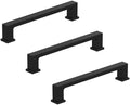 Amerock 10BX37032MB | Matte Black Cabinet Pull | 5-1/16 inch (128mm) Center-to-Center | 30 Pack | Bridgeport | Furniture Hardware