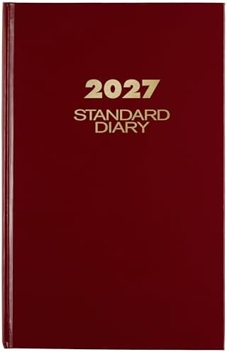 AT-A-GLANCE 2027 Daily Planner, Standard Diary, 7.75" x 12" Journal, Hardcover, Red (SD3761327)