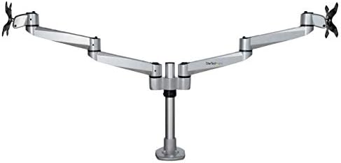 StarTech Desk Mount up to 27in, 17.6lb/8kg, Articulating, VESA (ARMDUALPS)