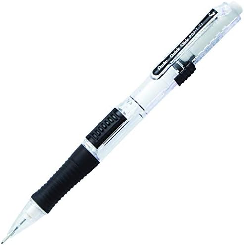 Pentel Quick Click Mechanical Pencil, (0.7mm), Medium, Black Barrel, Box of 12 Pencils (PD217A)