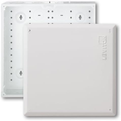 Leviton 14" SMC, Structured Media Enclosure with Cover, 47605-140, White