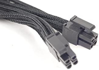 SilverStone Black Sleeved PSU Cable for One EPS/ATX 12V 8-Pin Adapter 550mm long PP06B-EPS55
