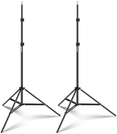 NEEWER Photography Light Stand, 7 Feet / 210cm Aluminum Alloy (2 Pieces)