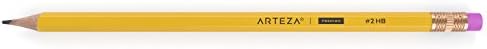 ARTEZA #2 HB Pencils, 48 Count, Pre-Sharpened, Latex-Free Erasers