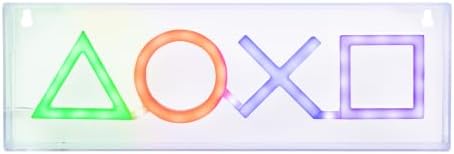 Paladone Playstation LED Neon Light - Free Standing or Wall Mountable - Game Room Accessories & Decor for Gamers