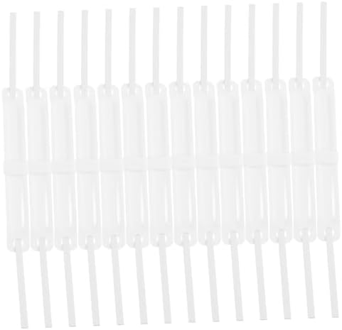 jojofuny 50pcs Plastic Document Fasteners White File Clips for Office School and Home Organization Effortless Binding of Documents