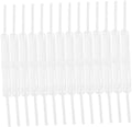 jojofuny 50pcs Plastic Document Fasteners White File Clips for Office School and Home Organization Effortless Binding of Documents