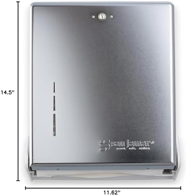 San Jamar T1905XC True Fold Metal Front Cabinet Towel Dispenser Chrome 11-5/8w x 5d x 14-1/2h
