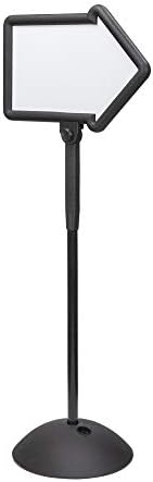 Safco Write Way Dry Erase Board Directional Arrow Sign, Dual-Sided and Magnetic for Indoor and Outdoor Use, 65"in Height, Black