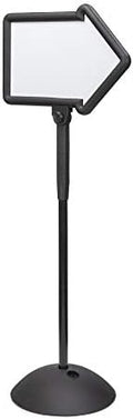 Safco Write Way Dry Erase Board Directional Arrow Sign, Dual-Sided and Magnetic for Indoor and Outdoor Use, 65"in Height, Black