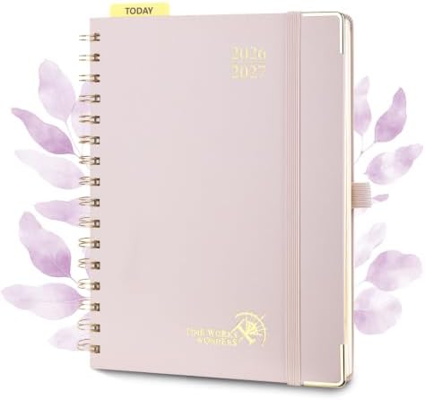 POPRUN 2026-2027 Weekly Planner 6.25" x 8.5" Weekly and Monthly Planner