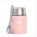 THERMOS Stainless King Food Jar with Spoon, 16oz, Matte Pink
