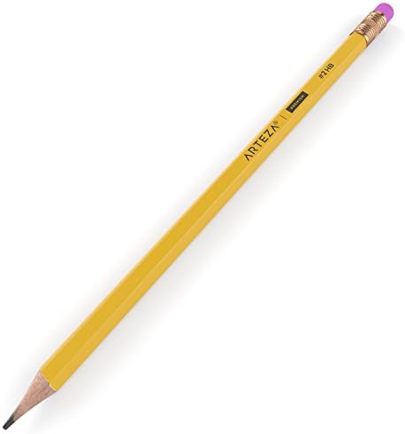 ARTEZA #2 HB Pencils, 48 Count, Pre-Sharpened, Latex-Free Erasers
